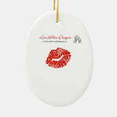 Farbenfrohe Kupfer Peacock Feaather Keramikornament (Hinten)