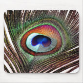 Farbenfrohe Kupfer Peacock Feaather Mousepad (Vorne)