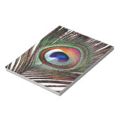 Farbenfrohe Kupfer Peacock Feaather Notizblock (Rotiert)