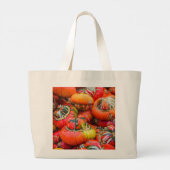 Farbenfrohe Kürbis große Tüte Jumbo Stoffbeutel (Rückseite)