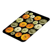 Farbenfrohe Kürbis Halloween Fall Pattern Magnet (Linke Seite)