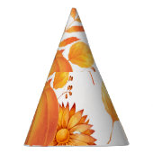 Farbenfrohe Kürbis im Oktober Herbstmuster Partyhütchen (Rechts)