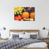 Farbenfrohe Kürbisanzeige Leinwanddruck (Insitu (Schlafzimmer))
