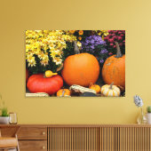 Farbenfrohe Kürbisanzeige Leinwanddruck (Insitu (Wohnzimmer))