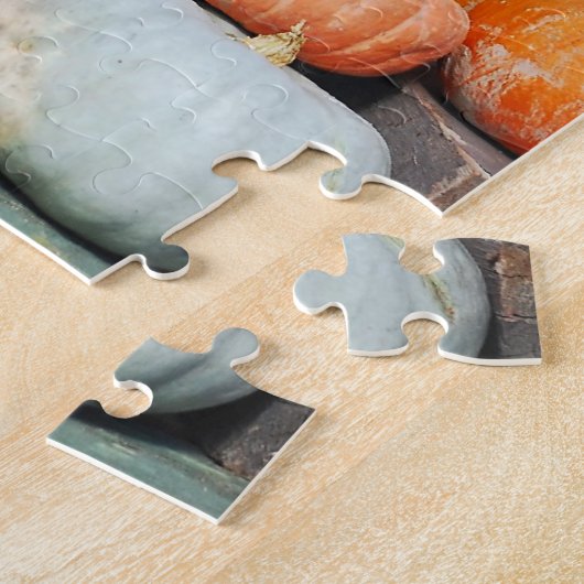 Farbenfrohe Kürbisdekor-Puzzle Puzzle (Seite)