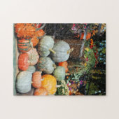 Farbenfrohe Kürbisdekor-Puzzle Puzzle (Horizontal)