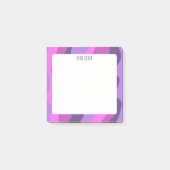 Farbenfrohe Kurven CUSTOM Chic Monogramm Personali Post-it Klebezettel (Vorderseite)