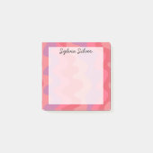 Farbenfrohe Kurven CUSTOM Chic Monogramm Personali Post-it Klebezettel (Vorderseite)