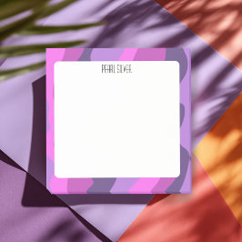 Farbenfrohe Kurven CUSTOM Chic Monogramm Personali Post-it Klebezettel