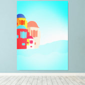 Farbenfrohe Küstenlandschaft Leinwanddruck (Insitu (Holzboden))