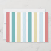 Farbenfrohe Küstenstrände zum Geburtstag Einladung (Rückseite)