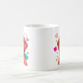 Farbenfrohe Labrador Hunde Kunst Kaffeetasse (Mittel)