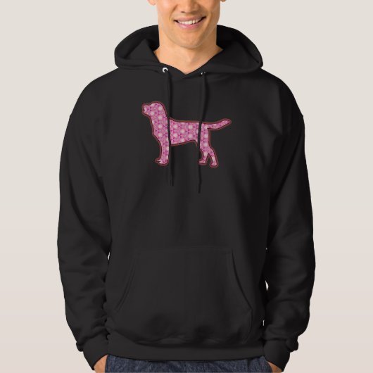 Farbenfrohe Labrador Retriever Hoodie (Vorderseite)