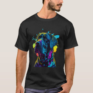 Farbenfrohe Labrador spielerische Farbtöne Hunde T-Shirt
