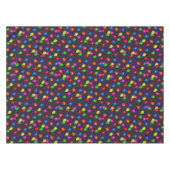 Farbenfrohe Lächeln Balloons schwarz Tischdecke (Vorderseite (Horizontal))