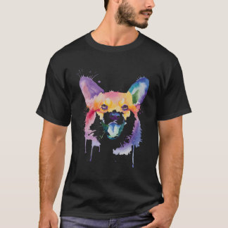 Farbenfrohe Lächeln Pembroke Welsh Corgi Dog T-Shirt