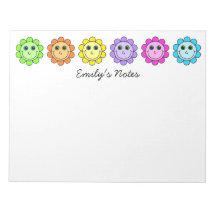 Farbenfrohe Lächelnde Blume gegenüber Personalisie