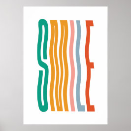 Farbenfrohe Lächelung Kinderzimmer Poster