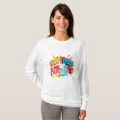 "Farbenfrohe Lachen" T-Shirt (Vorne ganz)