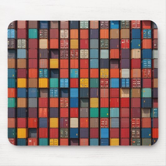 Farbenfrohe Ladung: Containernetz für die industri Mousepad (Vorne)
