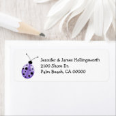 Farbenfrohe Ladybug Custom Return Address Label (Insitu)