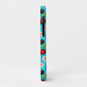 Farbenfrohe Ladybug-Muster mit Blume Case-Mate iPhone Hülle (Hinten/Links)