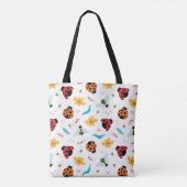 Farbenfrohe Ladybugs und Bienen Tasche (Rückseite)