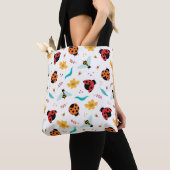 Farbenfrohe Ladybugs und Bienen Tasche (Von Nahem)