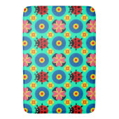 farbenfrohe Ladybugs und Blume Badematte (Vorderseite Vertikal)