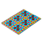 farbenfrohe Ladybugs und Blume Notizblock (Linke Seite)
