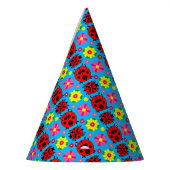 farbenfrohe Ladybugs und Blume Partyhütchen (Links)