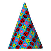 farbenfrohe Ladybugs und Blume Partyhütchen (Rechts)