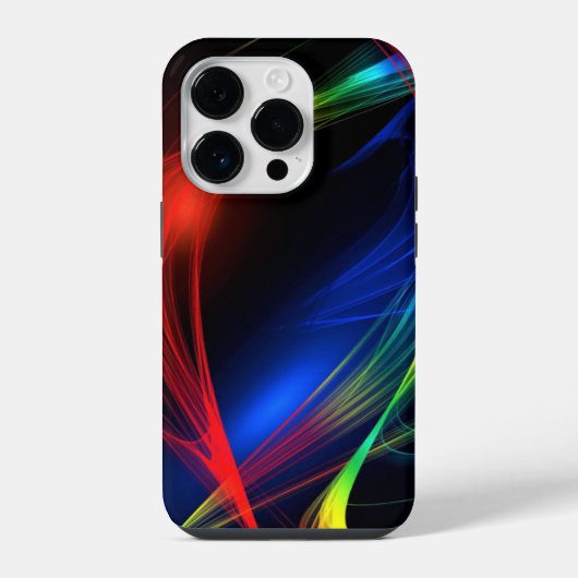Farbenfrohe Lampen iPhone Case Hülle (Rückseite)