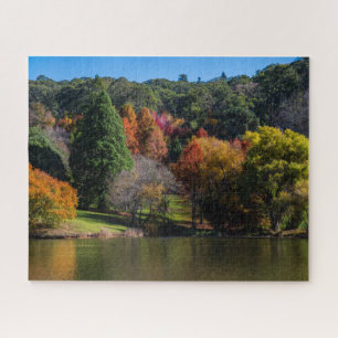 Farbenfrohe Landschaft des Baumes, 520 Stück Puzzle