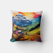 Farbenfrohe Landschaft Kissen (Vorderseite)