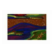 Farbenfrohe Landschaft Poster Art