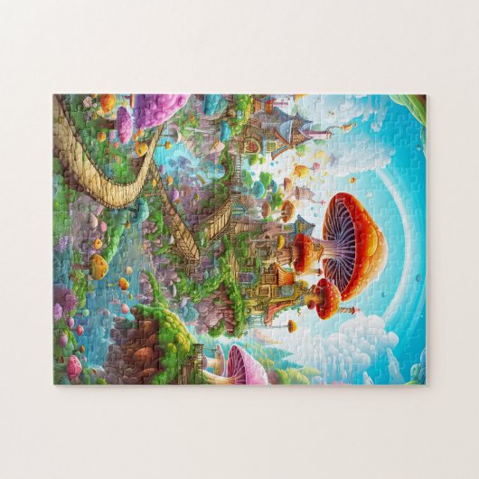 Farbenfrohe Landschaft Puzzle (Horizontal)