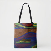 Farbenfrohe Landschaft Tote Tasche (Vorderseite)