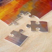 Farbenfrohe Landschaft Trendy Modern AI Generated Puzzle (Seite)