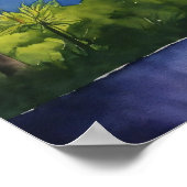 Farbenfrohe Landschaft Wand Poster (Ecke)