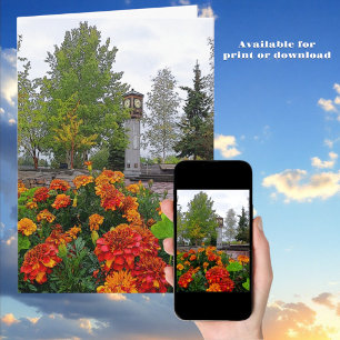 Farbenfrohe Landschaftliche Foto-Cover-Fairbanks,  Karte