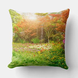 Farbenfrohe Landschaftliche Wasserfall Landschaft Kissen