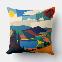 Farbenfrohe Landschaftsgestaltung