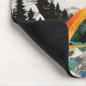 Farbenfrohe Landschaftskollage Mousepad (Ecke)