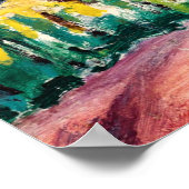 Farbenfrohe Landschaftsmalerei Poster (Ecke)