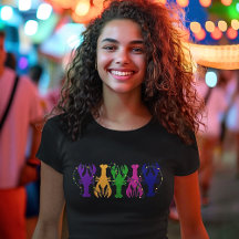 Farbenfrohe Langusten und Perlen