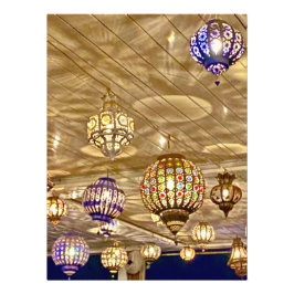 Farbenfrohe Lanterns - Marrakesch, Marokko Fotodruck