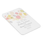 Farbenfrohe Lanterns Save the Date Magnet (Rechte Seite)