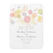 Farbenfrohe Lanterns Save the Date Magnet (Vertikal)