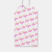 Farbenfrohe Las Vegas Glitzern Wedding Willkommen Geschenkanhänger (Rückseite)